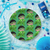 男のすごい子のアクションヒーロー ペーパープレート (パーティー)