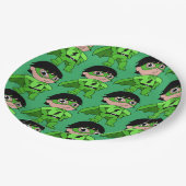 男のすごい子のアクションヒーロー ペーパープレート (アングル)