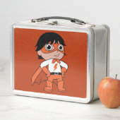 男のすごい子のアクションヒーロー メタルランチボックス (インサイチュ)