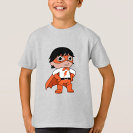 男のすごい子のアクションヒーロー Tシャツ
