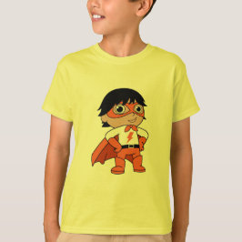 男のすごい子のアクションヒーロー Tシャツ