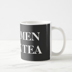 男のためのおもしろマグカップ  お茶実在を飲むこと コーヒーマグカップ