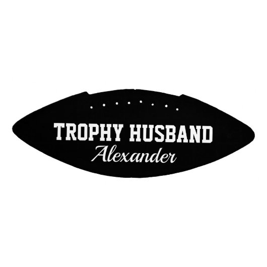 男のためのトロフィー夫ミニサッカー結婚したギフト アメリカンフットボール (パネル)