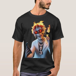 男のはっきりした子の姿勢グラフィックTシャツ Tシャツ