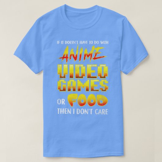 男のもし子のためのビデオや食品ではない Tシャツ (デザイン正面)