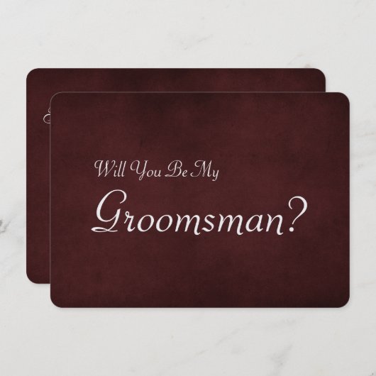 男のイメージ招待状で私のグロムスマンか 招待状 (正面/裏面)