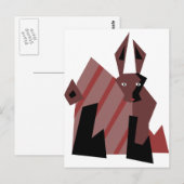 男のウサギ ポストカード (正面/裏面)