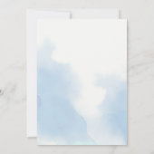 男のエレガント子が紅茶のパーティーをシャワーで醸造している 招待状 (裏面)