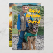 男のカスタム子とドイツ人への誕生日挨拶 招待状 (正面/裏面)