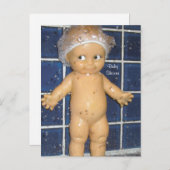 男のカスタム子または女の子のためのベビーシャワー招待状 インビテーションポストカード (正面/裏面)