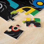 男のカッコいい子のためのモンスタントラックの輸送ギフト ジグソーパズル (側面)