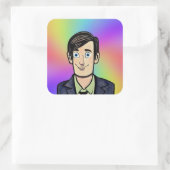 男のクラシック丸印 スクエアシール (バッグ)