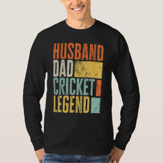 男のクリケット 夫 親 父 最強 レジェンド Tシャツ
