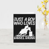 男のクール子のためのバレルレーシングアート乗馬Rid カード (黄色い花)