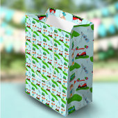 男のクール子のゴルフをテーマにした誕生日パーティー ミディアムペーパーバッグ