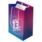 男のクール子の誕生日パーティー ミディアムペーパーバッグ (正面アングル)