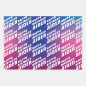 男のクール子の誕生日パーティー ラッピングペーパーシート (正面2)