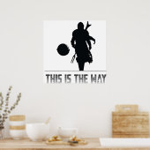 男のシルエット ポスター (キッチン)