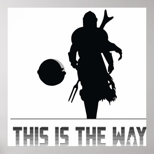 男のシルエット ポスター (正面)