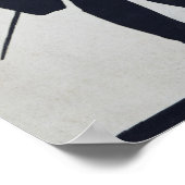 男のシルエット ポスター (角)