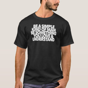 男のシンプルロック音楽の歌の歌詞の魔法の種類 Tシャツ