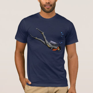 男のスキューバダイビング Tシャツ