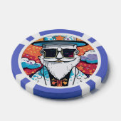 男のスタイリッシュはがき ポーカーチップ (シングル)