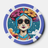 男のスタイリッシュはがき ポーカーチップ (裏面)