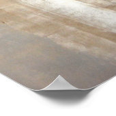 「男のスタイル」ブラウンとベージュの抽象芸術アートのポスター ポスター (角)