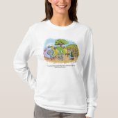 男のストップ子By女性の長い袖シャツ Tシャツ (正面)
