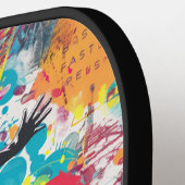 男のスポーティな遊グラフィティ ピックルボールラケット (左詳細)