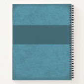 男のノートブックのバケットリストのパーソナライズされた仕訳帳 ノートブック (裏面)