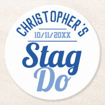 男のハンティングパーティー用紙コースター