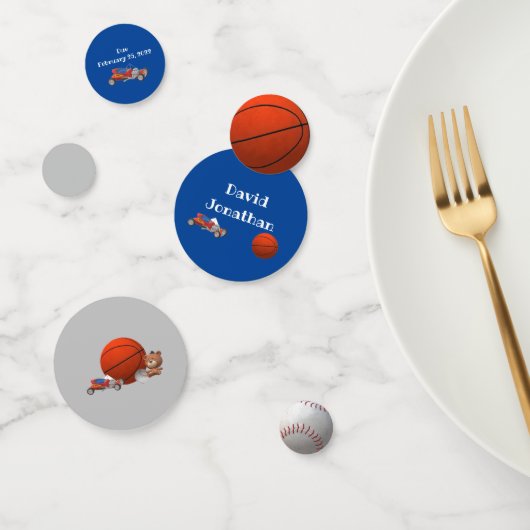 男のパーソナライズされた子おもちゃ コンフェッティ (グループ)