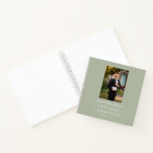 男のパーソナライズされた子の写真First Communion Guestbook ノートブック (内部)
