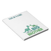 男のパーソナライズされた子の名前ビッグブラザー ノートパッド (アングル)