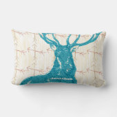 男のパーソナライズされた子の部屋アローディアーを横切る ランバークッション (裏面)