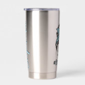 男のパーソナライズされた子ママ乱雑Bun男の子ママのプレゼント 保温保冷タンブラー (右面)