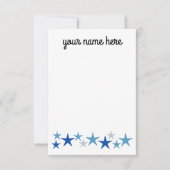 男のパーソナライズされた子用文房具 サンキューカード (正面)