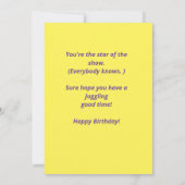 男のパーソナライズされた子誕生日グリーティングカード サンキューカード (裏面)