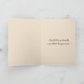 男のパーソナライズされた赤ちゃん男の子のお祝いのカード カード (内部)