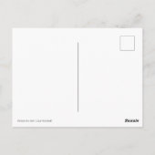 男のポートレートのコンテンポラリー技絵画術 ポストカード (裏面)