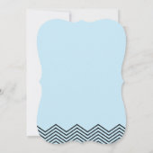 男のモダン子ああ男の子ひげ赤ちゃんシャワー 招待状 (裏面)