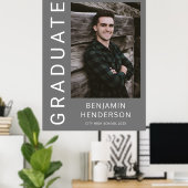 男のモダン子の卒業写真 ポスター (ホームオフィス)