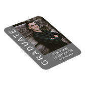 男のモダン子の卒業写真 マグネット (右側)