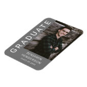 男のモダン子の卒業写真 マグネット (左側)