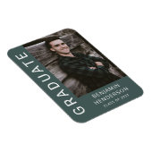 男のモダン子の卒業写真 マグネット (右側)