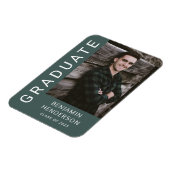 男のモダン子の卒業写真 マグネット (左側)