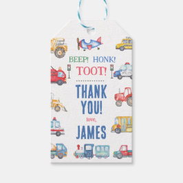 男のモダン子の輸送1st誕生日ありがとう ギフトタグ