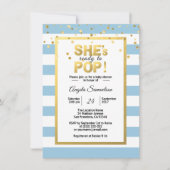 男のモダン子の金ゴールドに準ポップ・アートの備している 招待状 (正面)